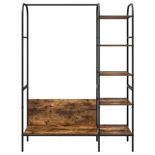  Ruhafogó polcokkal Barna Tölgy 120 x 44 x 160 cm Faanyag