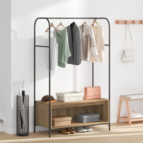  Ruhatartó polcokkal, Artisan tölgy 100x44x160 cm