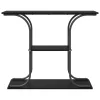  Konzolasztal polcokkal tárolóval Musta tammi 101 x 35 x 80.5 cm Faanyag