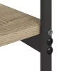  Konzolasztal polcokkal tárolóval sonoma tölgy 101 x 35 x 80.5 cm Faanyag