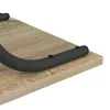  Konzolasztal polcokkal tárolóval sonoma tölgy 101 x 35 x 80.5 cm Faanyag