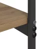 Konzolasztal kézműves tölgy 101 x 35 x 80.5 cm Faanyag