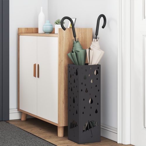  Esernyőtartó Fekete Fém Közepes Minta Fekete ernyőtartó