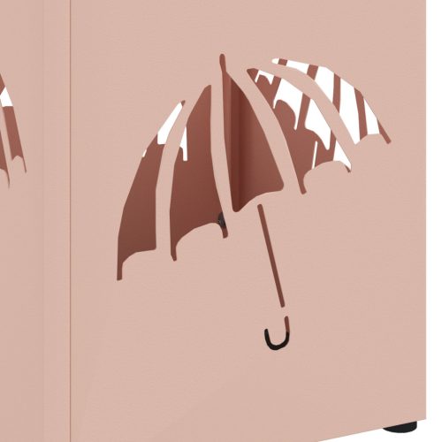  Esernyőtartó Rózsaszín Fém Közepes Dekoratív Betétek