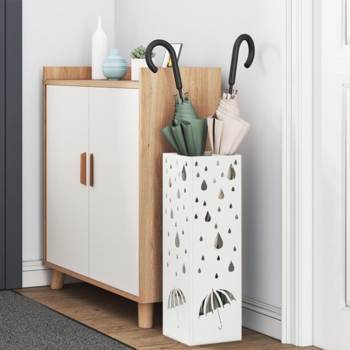  Esernyőtartó Fehér Fém Szabványos Minta Esernyőtartó