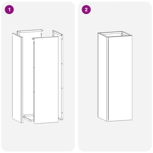  esernyőtartó Rózsaszín Fém Standard Esernyőtartó Téglalap alakú