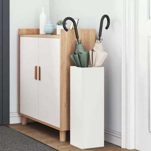  Napernyő Állvány tárolóval Fehér 15,5 x 15,5 x 49 cm Fém