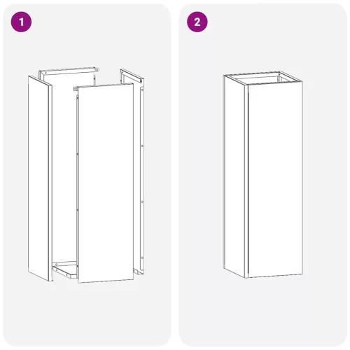  Napernyő Állvány tárolóval Fehér 15,5 x 15,5 x 49 cm Fém