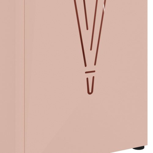  Esernyőtartó Rózsaszín Fém Közepes Téglaalaku Modern