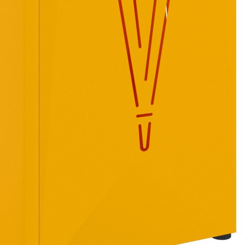  Esernyőtartó Mustár sárga Fém Standard Dekoratív betétek