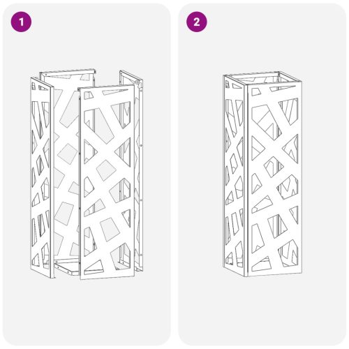  Esernyőtartó Antracit Fém Közepes Tartós Esernyőtartó