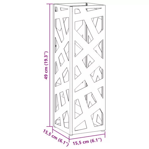  Esernyőtartó Mustár sárga Fém Közepes Karcsú Esernyőtartó