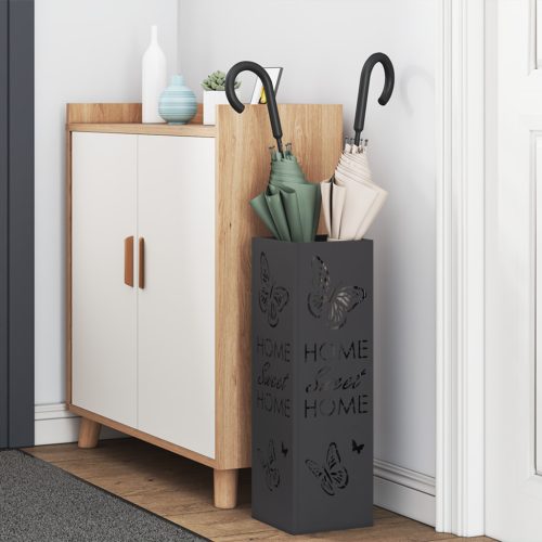  Esernyőtartó Fekete Fém Közepes Dekoratív betétek