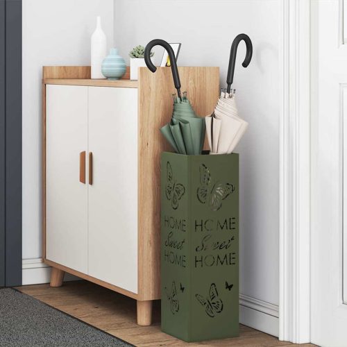  Esernyőtartó Olívazöld Fém Közepes Dekoratív betétekkel