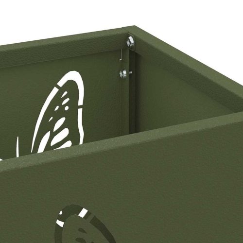  Esernyőtartó Olívazöld Fém Közepes Dekoratív betétekkel