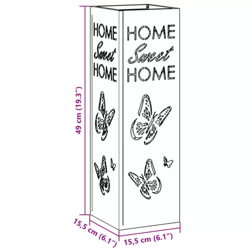  Esernyőtartó Fekete Fém Szabványos Dekoratív Betétek