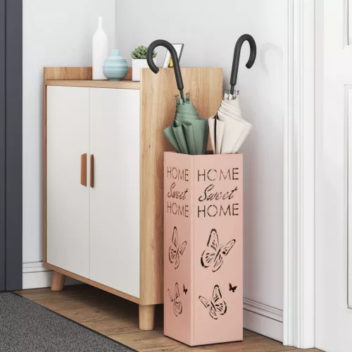  Esernyőtartó Rózsaszín Fém Közepes Dekoratív betétek