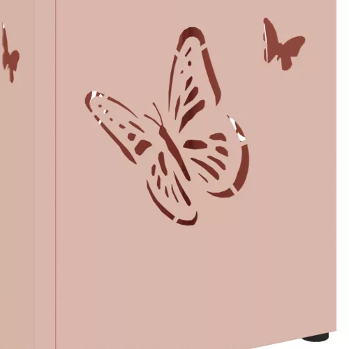  Esernyőtartó Rózsaszín Fém Közepes Dekoratív betétek