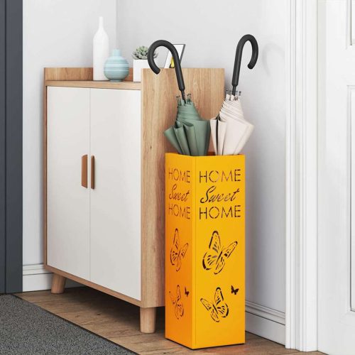  Esernyőtartó Mustár Sárga Fém Szabványos Tárolás Esernyőtartó