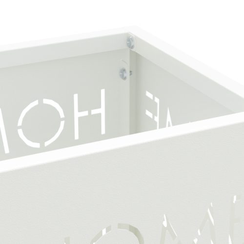  Esernyőtartó Fehér Fém Standard Tartós Esernyőtartó Téglalap