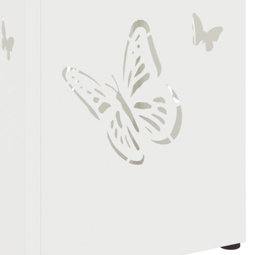  Esernyőtartó Fehér Fém Standard Tartós Esernyőtartó Téglalap