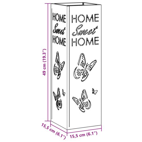  Esernyőtartó Fehér Fém Standard Tartós Esernyőtartó Téglalap