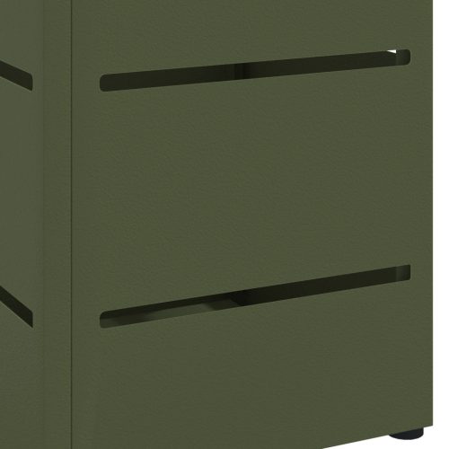  Esernyőtartó Olívazöld Fém Közepes Esernyőtartó Téglalap alakú