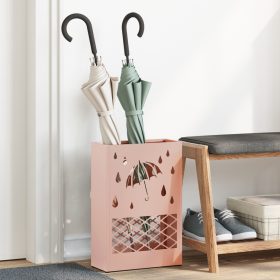  Rózsaszín Ernyőtartó 28x12x41 cm Acél