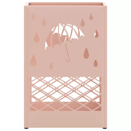  Rózsaszín Ernyőtartó 28x12x41 cm Acél