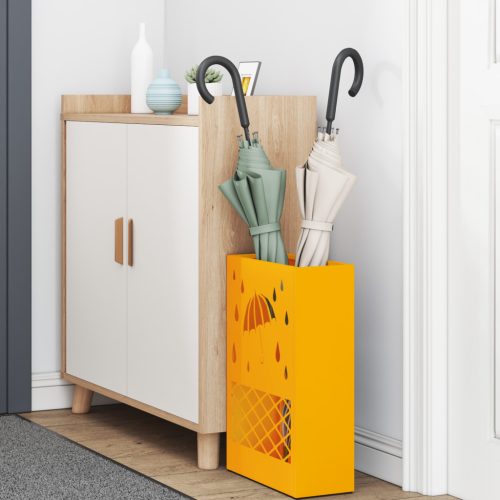  Mustár Sárga Ernyőtartó, 28x12x41 cm Acél