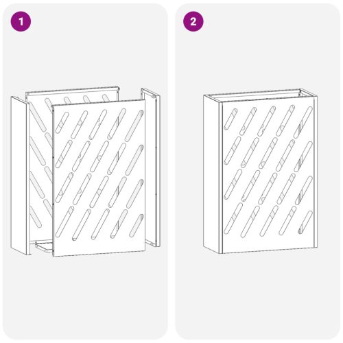  Rózsaszín Ernyőtartó 28x12x41 cm Acél