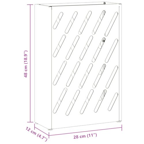  Esernyőtartó - Antracit - 28x12x41 cm - Acélból készült