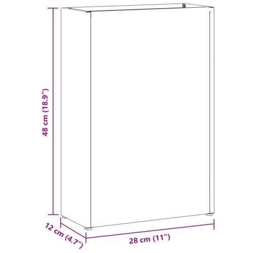  Olívazöld Esernyőtartó - 28x12x41 cm - Acélból készült