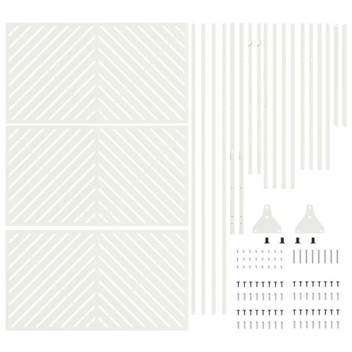  Magánszféra Képernyő Fehér 100 x 50 x 180 cm Acél