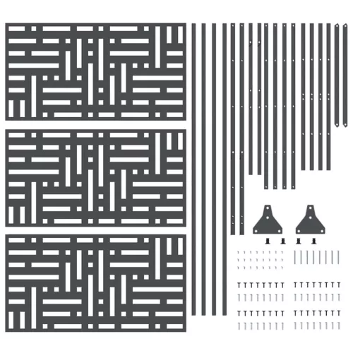  Magánszféra Képernyő Antracit 100 x 50 x 180 cm Acél
