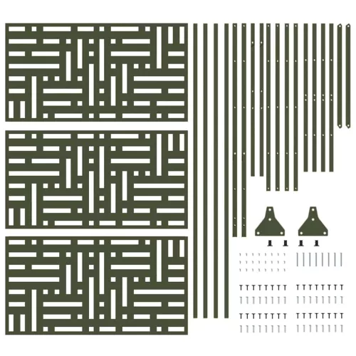  Magánszféra Képernyő Olívazöld 100 x 50 x 180 cm Acél