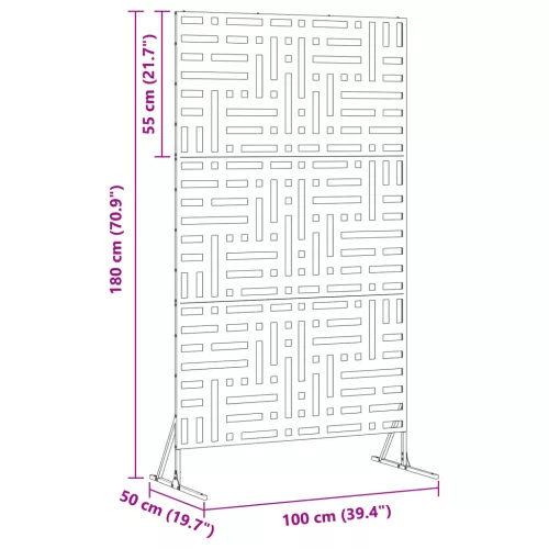  Magánéletvédő Képernyő 180 cm Horganyzott Acél