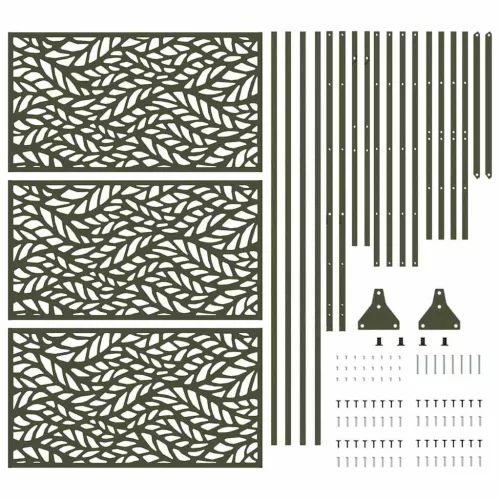  Magánszféra Képernyő Olívazöld 100 x 50 x 180 cm Acél