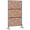  Magánszféra Képernyő Szürke 100 x 50 x 180 cm Időjárásálló acél