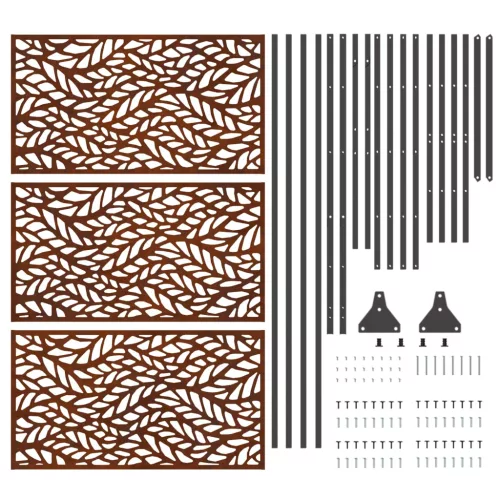  Magánszféra Képernyő Szürke 100 x 50 x 180 cm Időjárásálló acél
