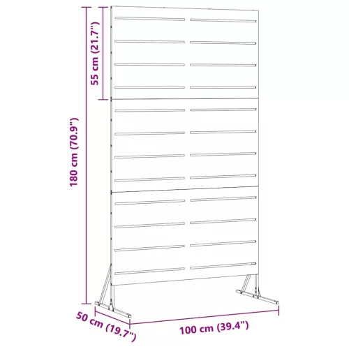 Magánképernyő 180 cm Rozsdamentes Acél