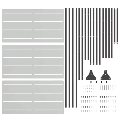  Magánszféra Képernyő Szürke 100 x 50 x 180 cm Acél