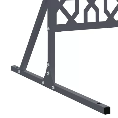  Magánéletvédő Képernyő Antracit Színben, 100 cm x 50 cm x 180 cm, Acél