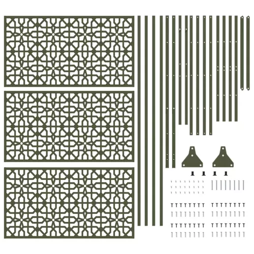  Magánszféra Képernyő Olívazöld 100 x 50 x 180 cm Acél