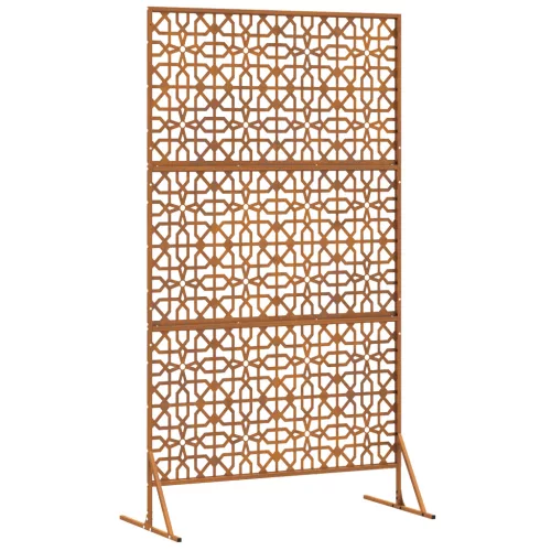  Magánélet Védő Képernyő 100x50x180 cm Időjárásálló Acél