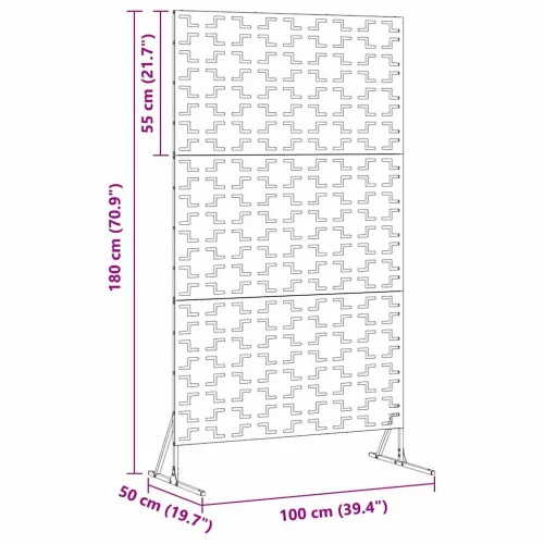  Magánszféra Képernyő Olívazöld 100 x 50 x 180 cm Acél