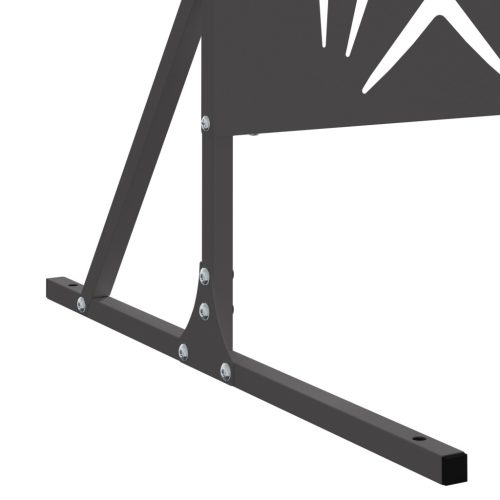  Privát Képernyő - Fekete, 100x50x180 cm, Acél.