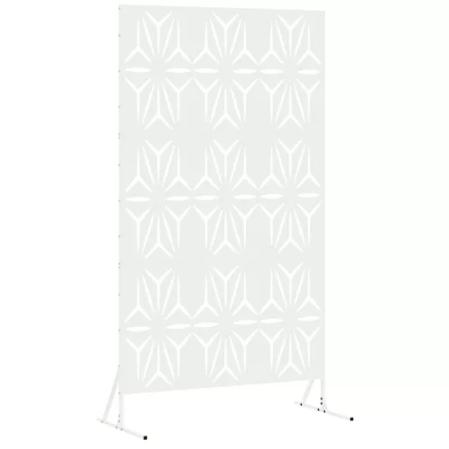  Magánélet Védő Képernyő Fehér 100x50x180 cm Acél