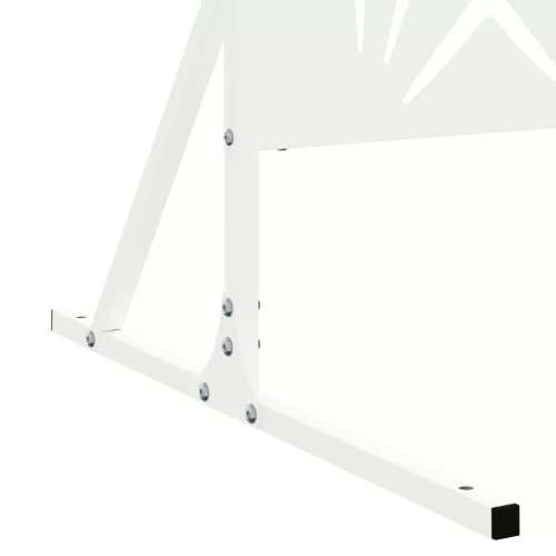  Magánélet Védő Képernyő Fehér 100x50x180 cm Acél