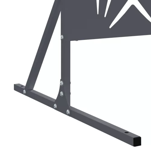  Magánéletet Védő Képernyő Antracit 100x50x180 cm Acélból